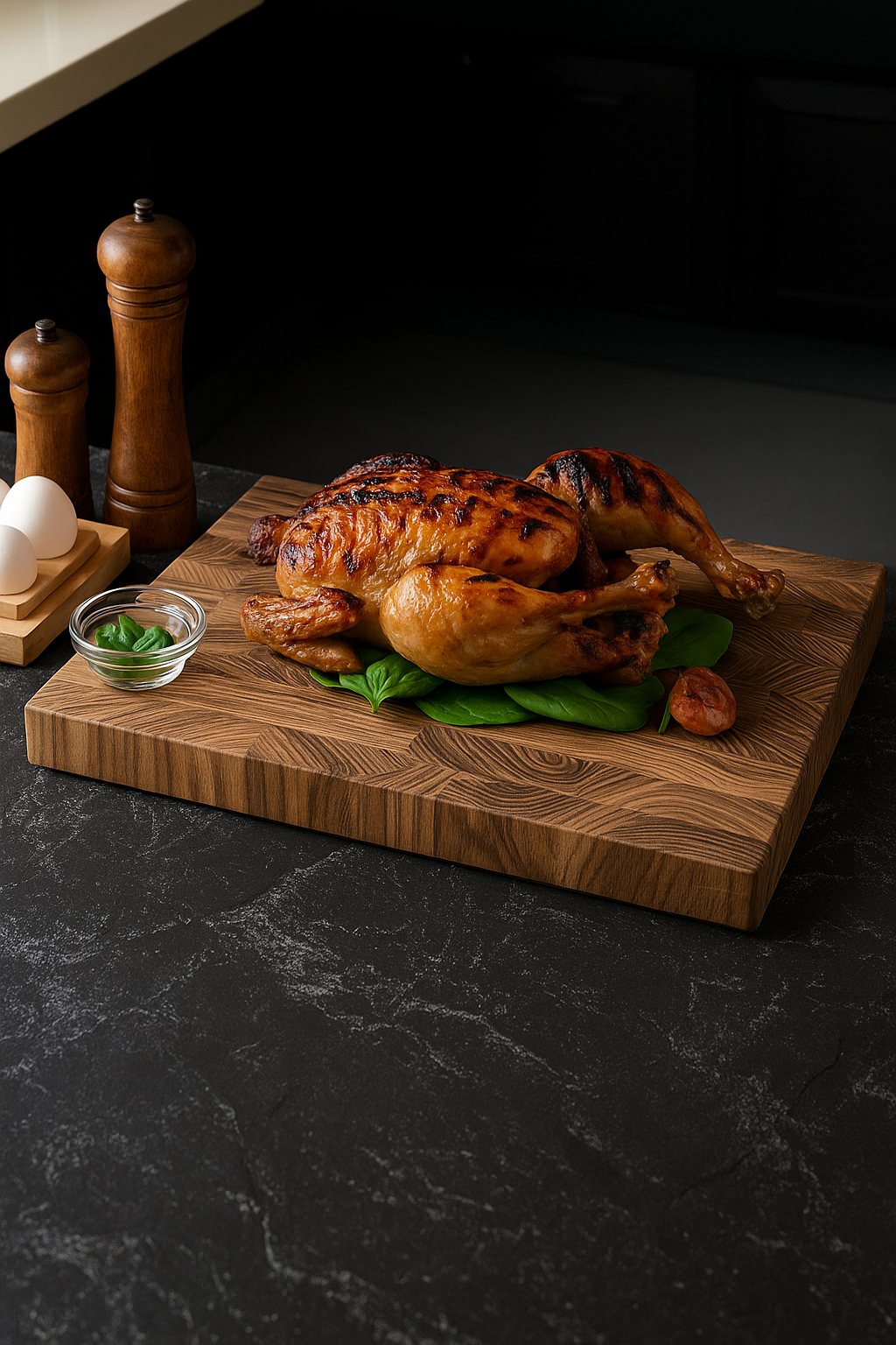 キッチン用の無垢材のまな板