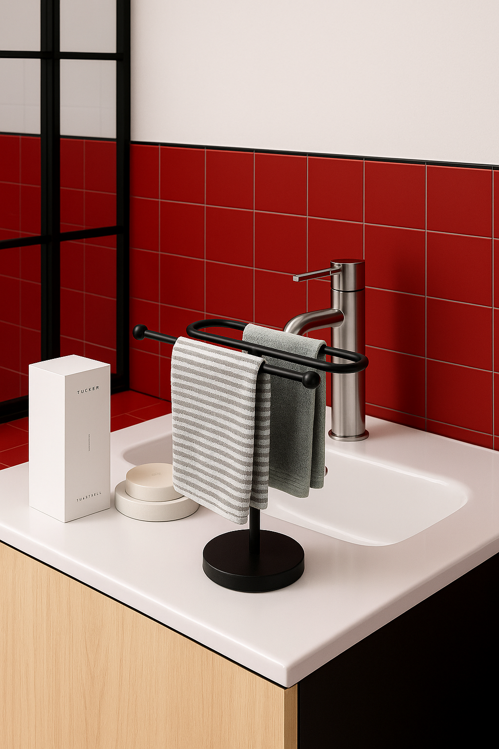 おしゃれな卓上タオルホルダー