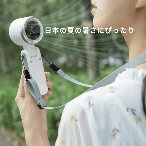 【販売数No.1の実力派】KazeMini™ LCD付き3WAYポータブル扇風機 3600mAhが登場
